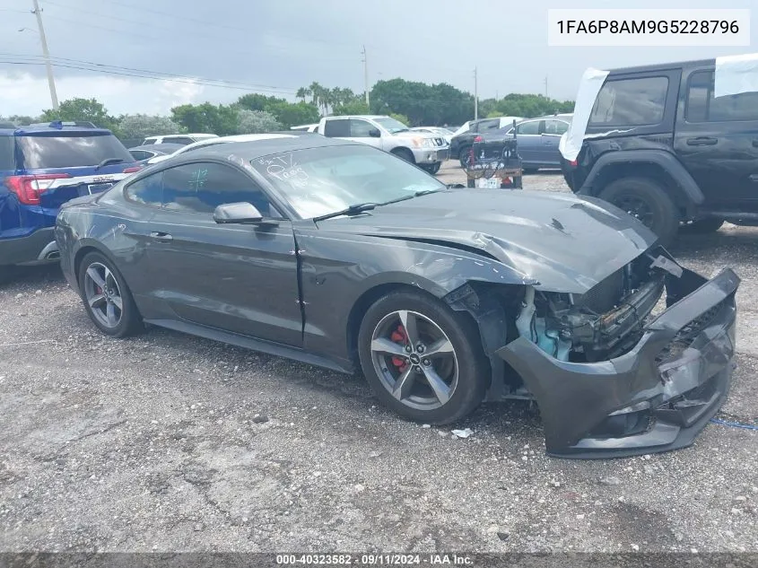 2016 Ford Mustang VIN: 1FA6P8AM9G5228796 Lot: 40323582