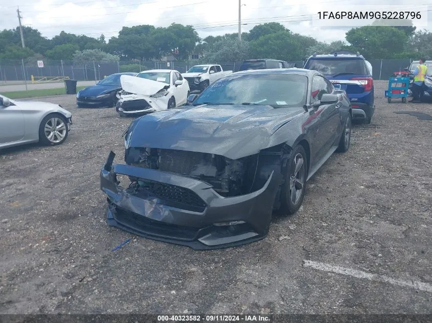 2016 Ford Mustang VIN: 1FA6P8AM9G5228796 Lot: 40323582