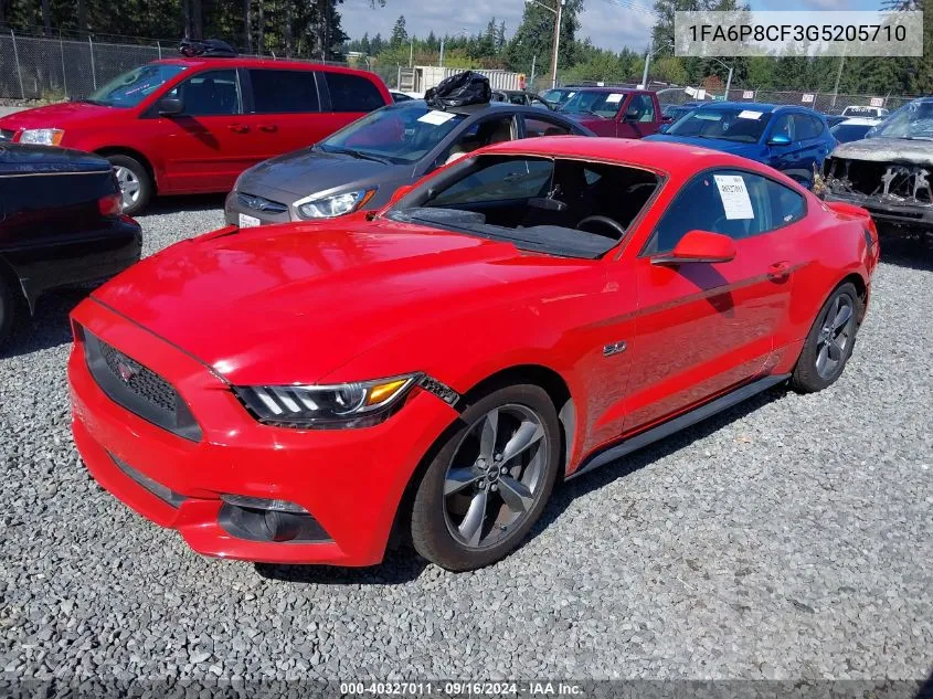 2016 Ford Mustang Gt VIN: 1FA6P8CF3G5205710 Lot: 40327011