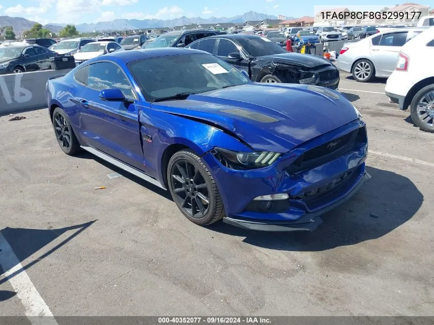 2016 Ford Mustang Gt VIN: 1FA6P8CF8G5299177 Lot: 40352077