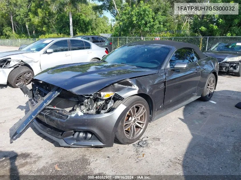 2016 Ford Mustang Ecoboost Premium VIN: 1FATP8UH7G5300032 Lot: 40352937