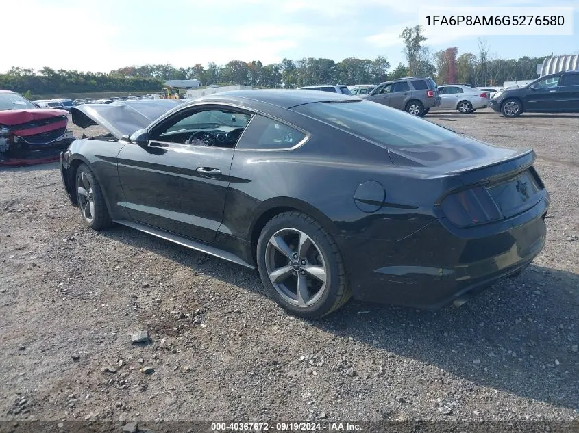 2016 Ford Mustang V6 VIN: 1FA6P8AM6G5276580 Lot: 40367672