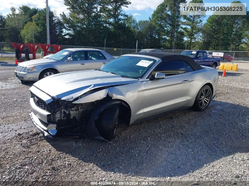 2016 Ford Mustang Ecoboost Premium VIN: 1FATP8UH3G5308225 Lot: 40378674