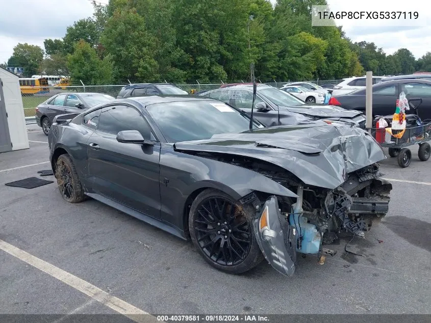 1FA6P8CFXG5337119 2016 Ford Mustang Gt