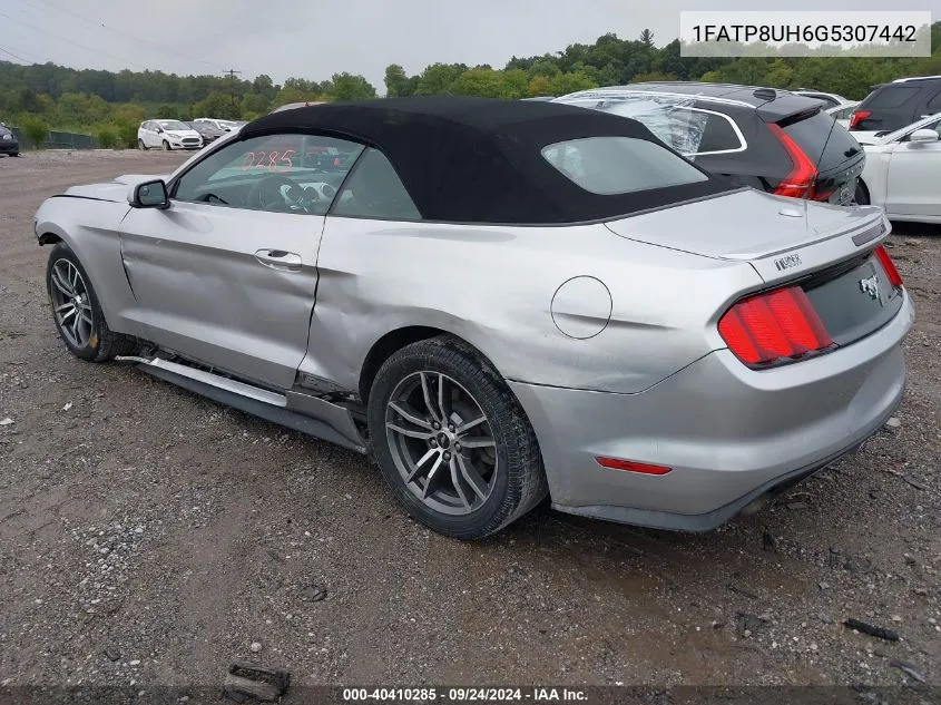 2016 Ford Mustang VIN: 1FATP8UH6G5307442 Lot: 40410285