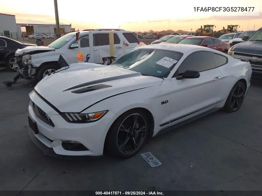 2016 Ford Mustang Gt Premium VIN: 1FA6P8CF3G5278477 Lot: 40417571