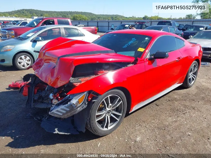 2016 Ford Mustang Ecoboost VIN: 1FA6P8TH5G5275923 Lot: 40428830