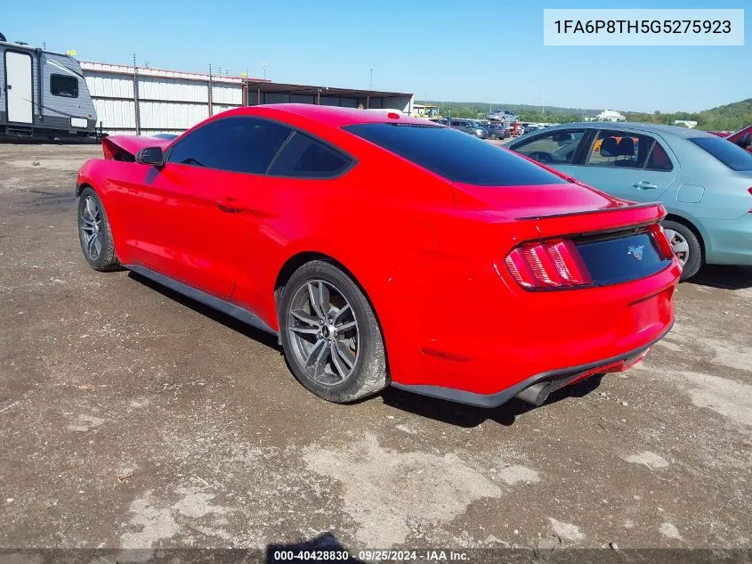 2016 Ford Mustang Ecoboost VIN: 1FA6P8TH5G5275923 Lot: 40428830