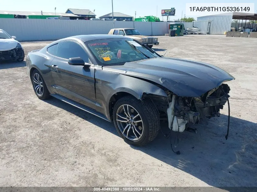 2016 Ford Mustang Ecoboost VIN: 1FA6P8TH1G5336149 Lot: 40492388