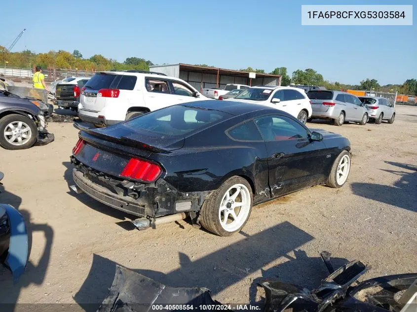 2016 Ford Mustang Gt VIN: 1FA6P8CFXG5303584 Lot: 40508554