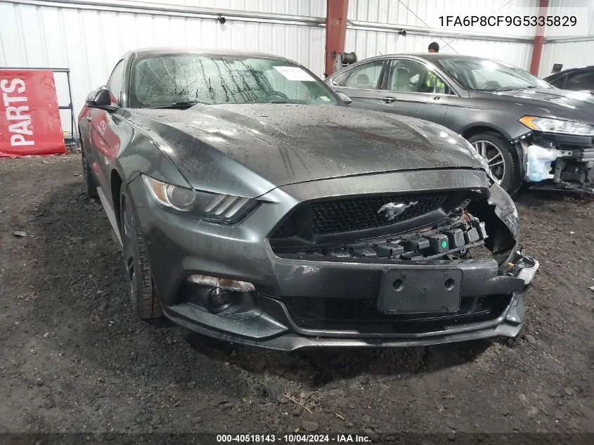 2016 Ford Mustang Gt VIN: 1FA6P8CF9G5335829 Lot: 40518143