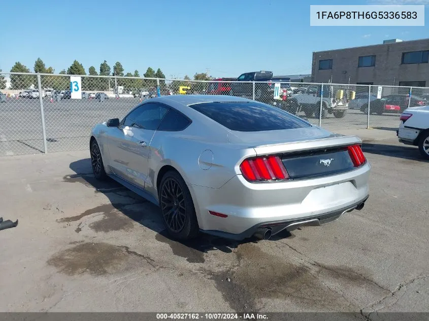 2016 Ford Mustang Ecoboost VIN: 1FA6P8TH6G5336583 Lot: 40527162