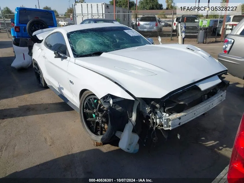 2016 Ford Mustang Gt VIN: 1FA6P8CF1G5328227 Lot: 40536301