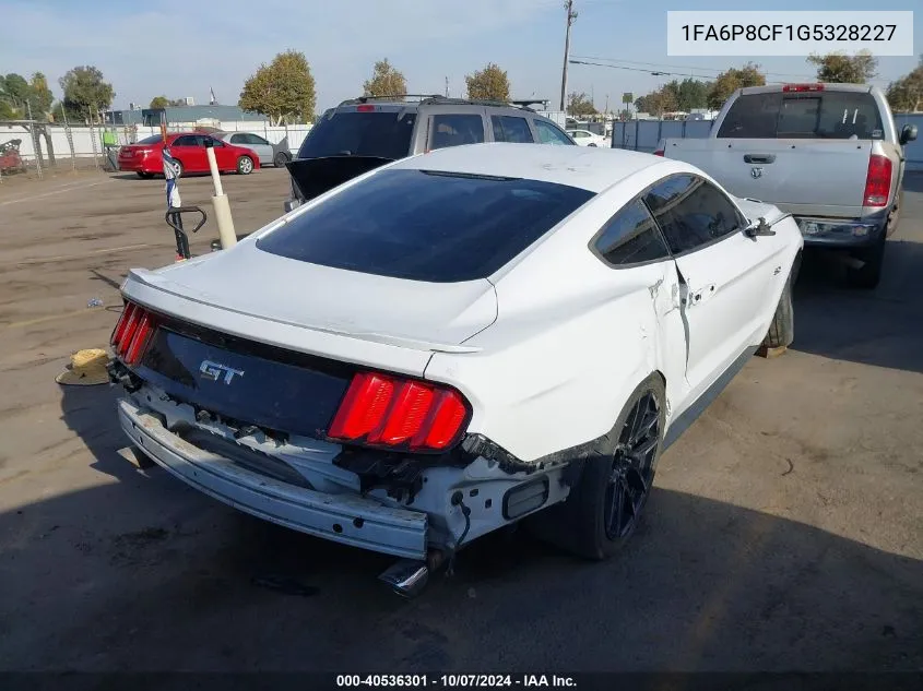 2016 Ford Mustang Gt VIN: 1FA6P8CF1G5328227 Lot: 40536301