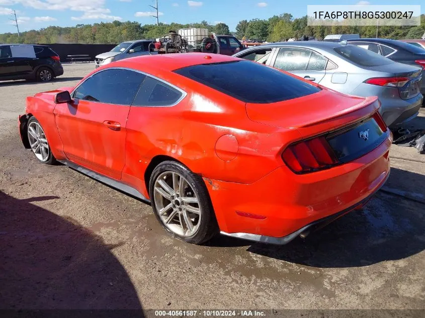 2016 Ford Mustang Ecoboost VIN: 1FA6P8TH8G5300247 Lot: 40561587