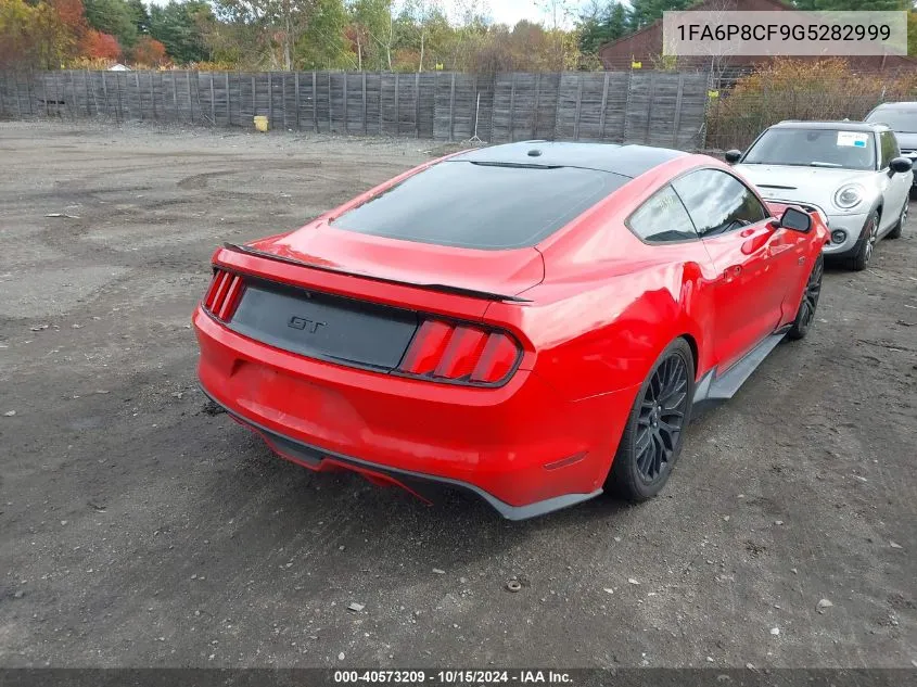 2016 Ford Mustang Gt Premium VIN: 1FA6P8CF9G5282999 Lot: 40573209