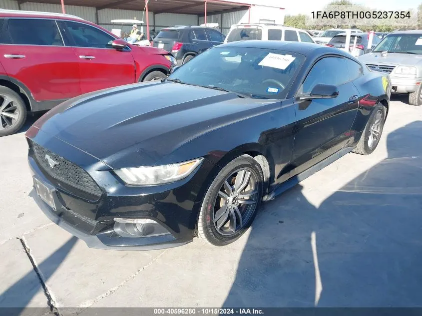 2016 Ford Mustang Ecoboost VIN: 1FA6P8TH0G5237354 Lot: 40596280