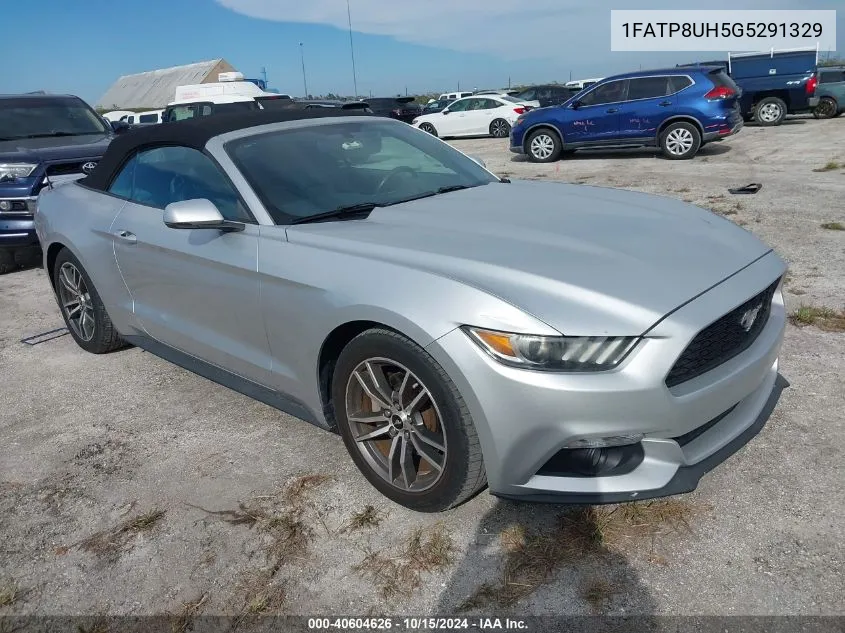 2016 Ford Mustang Ecoboost Premium VIN: 1FATP8UH5G5291329 Lot: 40604626