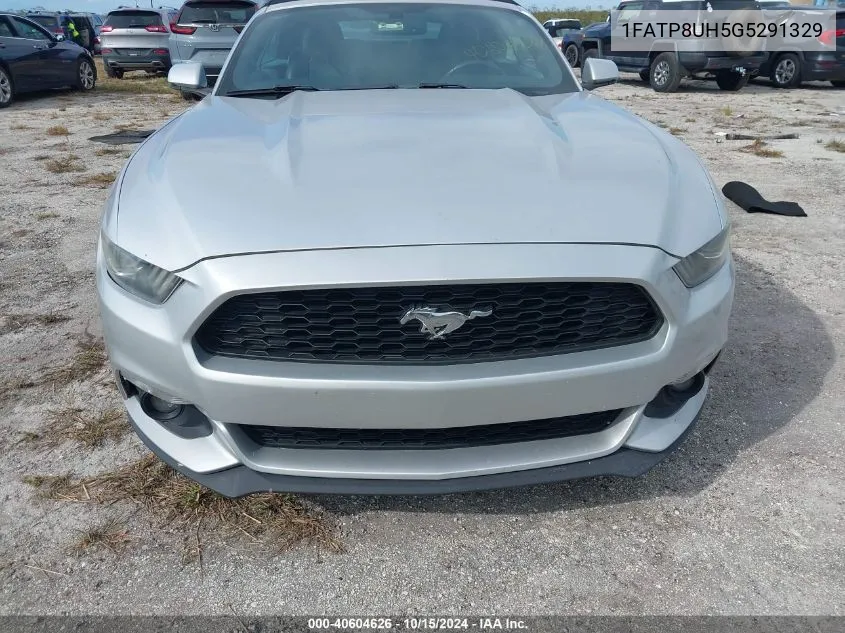 2016 Ford Mustang Ecoboost Premium VIN: 1FATP8UH5G5291329 Lot: 40604626