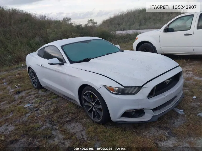 2016 Ford Mustang VIN: 1FA6P8TH1G5243907 Lot: 40620306