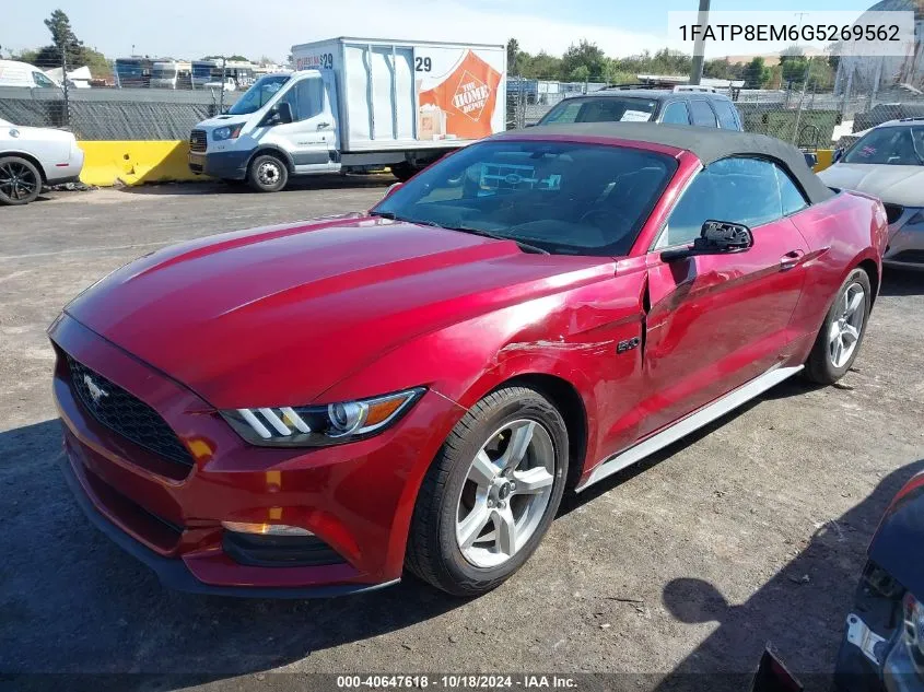 2016 Ford Mustang V6 VIN: 1FATP8EM6G5269562 Lot: 40647618