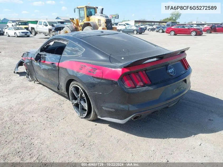 2016 Ford Mustang Gt Premium VIN: 1FA6P8CF6G5272589 Lot: 40651729