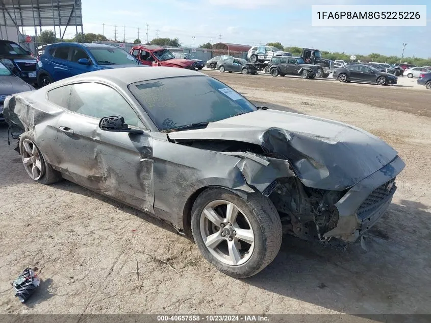 2016 Ford Mustang V6 VIN: 1FA6P8AM8G5225226 Lot: 40657558