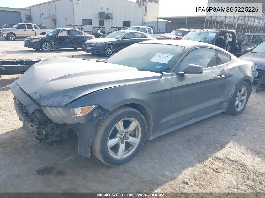 2016 Ford Mustang V6 VIN: 1FA6P8AM8G5225226 Lot: 40657558