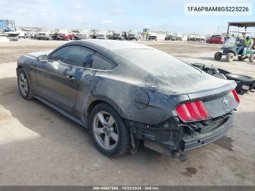 2016 Ford Mustang V6 VIN: 1FA6P8AM8G5225226 Lot: 40657558