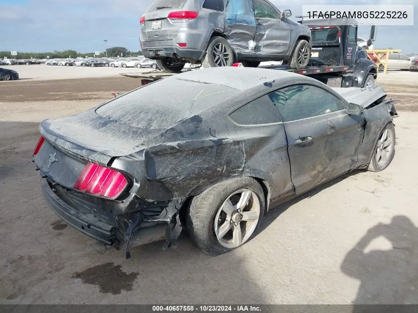 2016 Ford Mustang V6 VIN: 1FA6P8AM8G5225226 Lot: 40657558