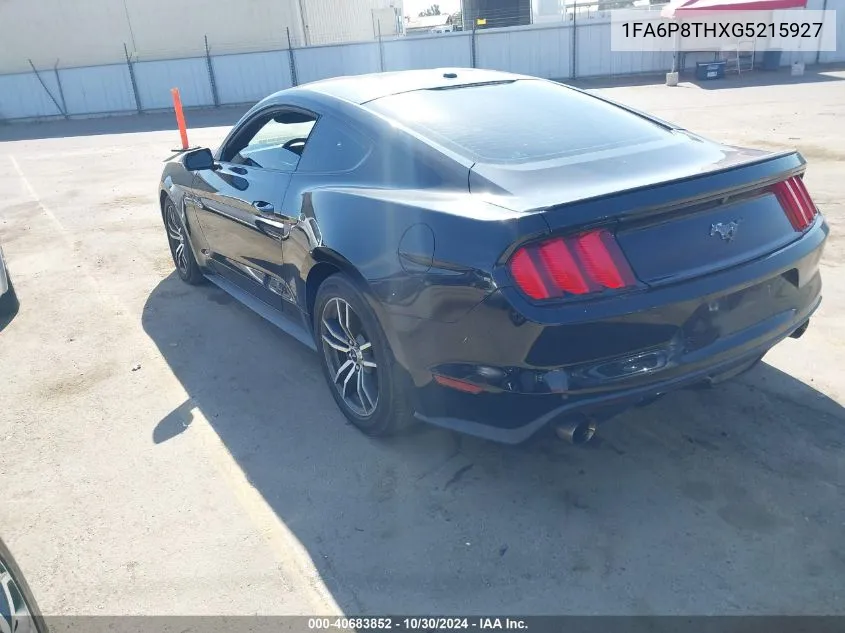 2016 Ford Mustang Ecoboost VIN: 1FA6P8THXG5215927 Lot: 40683852