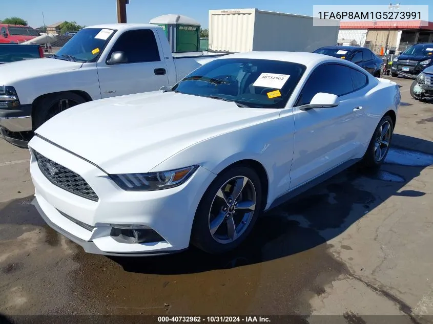 2016 Ford Mustang V6 VIN: 1FA6P8AM1G5273991 Lot: 40732962