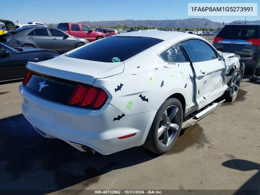 2016 Ford Mustang V6 VIN: 1FA6P8AM1G5273991 Lot: 40732962