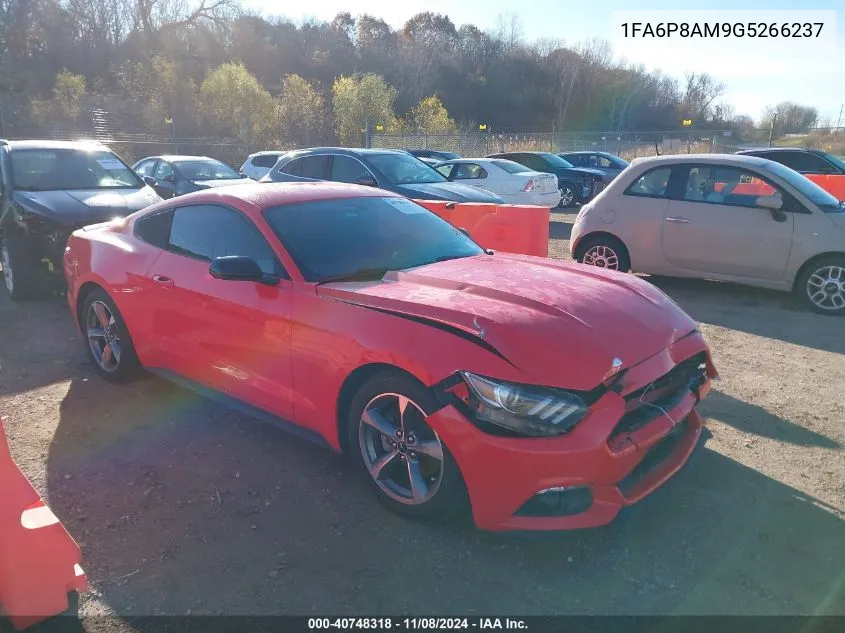 2016 Ford Mustang V6 VIN: 1FA6P8AM9G5266237 Lot: 40748318