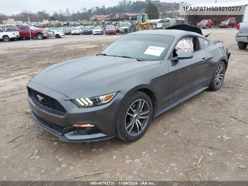 2016 Ford Mustang Ecoboost VIN: 1FA6P8TH5G5210277 Lot: 40762731