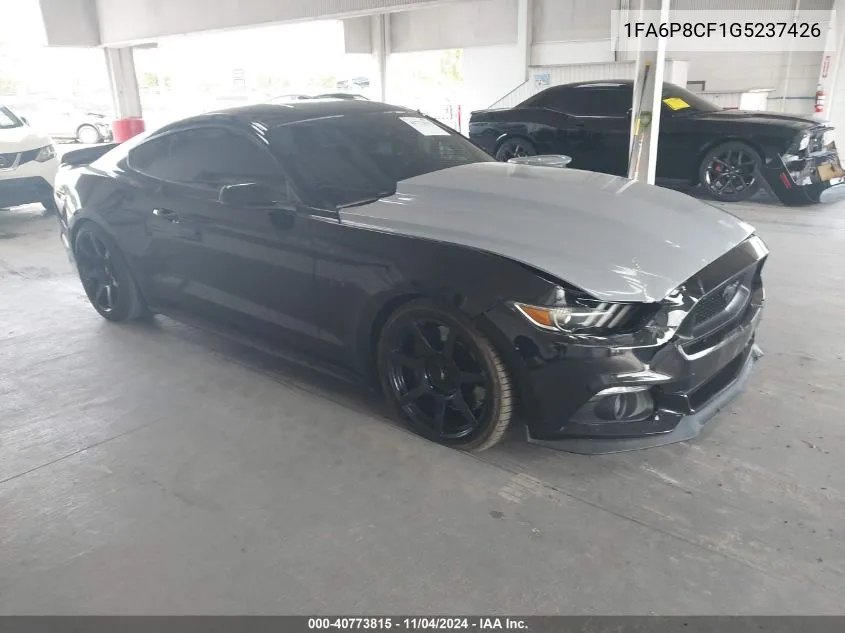 2016 Ford Mustang Gt Premium VIN: 1FA6P8CF1G5237426 Lot: 40773815