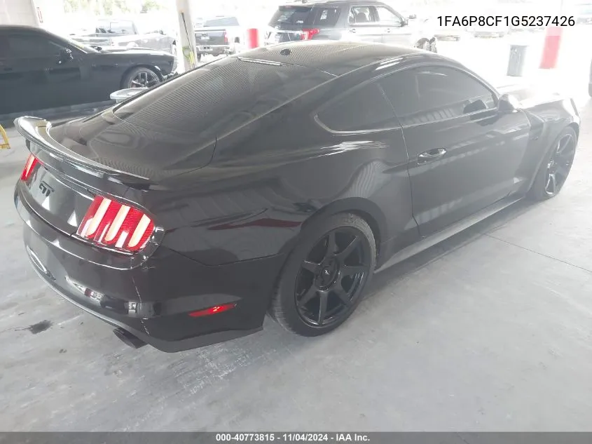 2016 Ford Mustang Gt Premium VIN: 1FA6P8CF1G5237426 Lot: 40773815