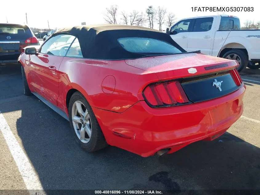 2016 Ford Mustang V6 VIN: 1FATP8EMXG5307083 Lot: 40816096