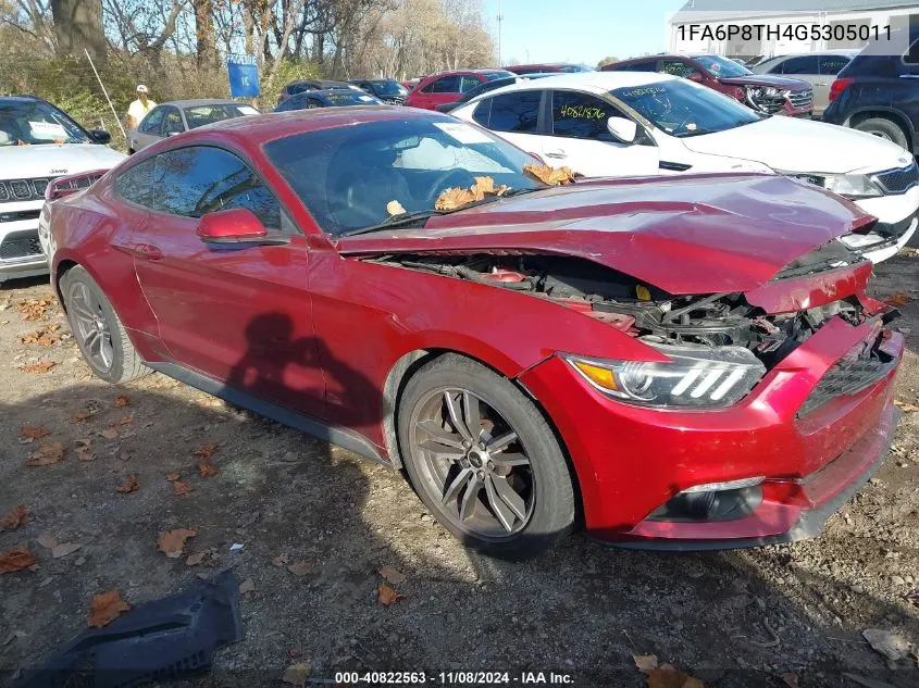 2016 Ford Mustang Ecoboost VIN: 1FA6P8TH4G5305011 Lot: 40822563