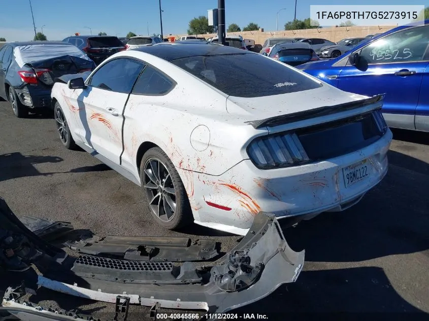 2016 Ford Mustang Ecoboost VIN: 1FA6P8TH7G5273915 Lot: 40845566