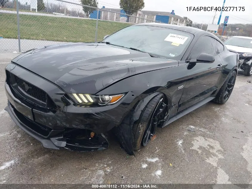 2016 Ford Mustang Gt VIN: 1FA6P8CF4G5277175 Lot: 40875112