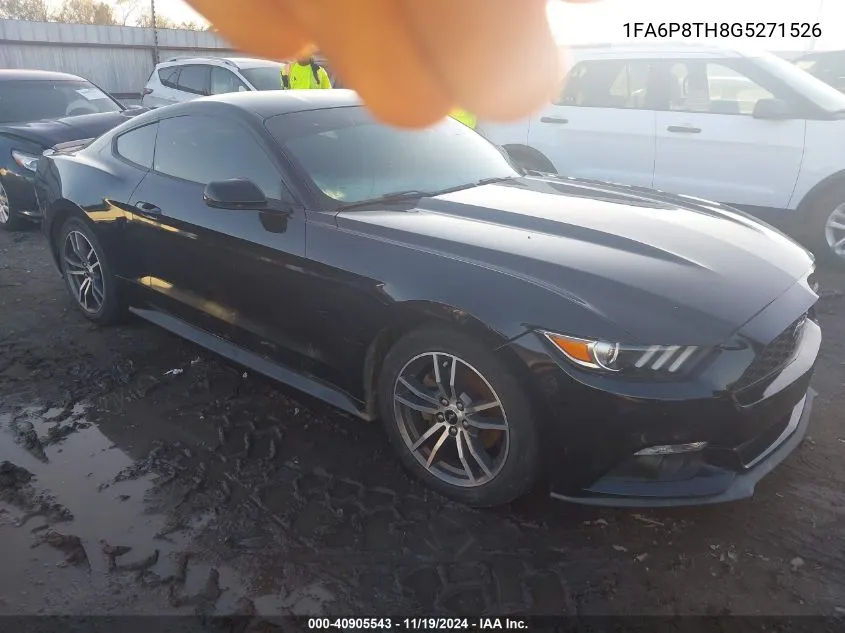 2016 Ford Mustang Ecoboost VIN: 1FA6P8TH8G5271526 Lot: 40905543