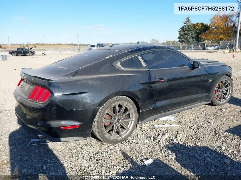 2017 Ford Mustang Gt VIN: 1FA6P8CF7H5288172 Lot: 12113409