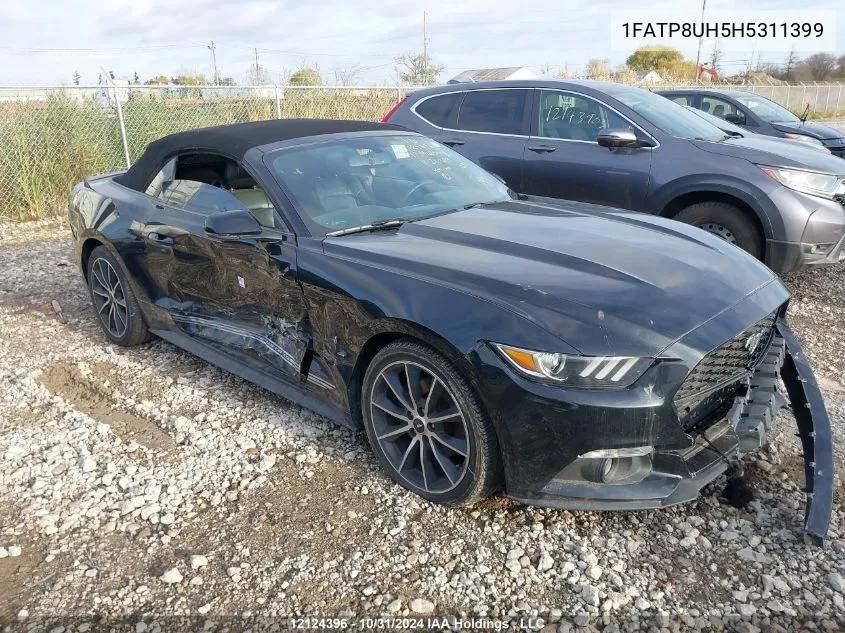 2017 Ford Mustang VIN: 1FATP8UH5H5311399 Lot: 12124396