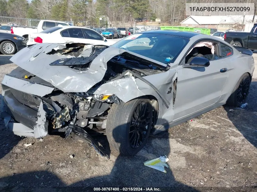 2017 Ford Mustang Gt VIN: 1FA6P8CFXH5270099 Lot: 38767400