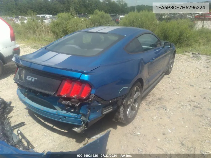 1FA6P8CF7H5296224 2017 Ford Mustang Gt