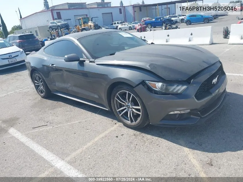 2017 Ford Mustang Ecoboost VIN: 1FA6P8TH3H5205046 Lot: 39922560