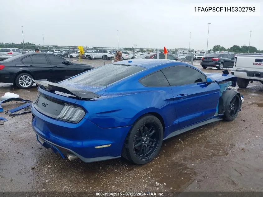 1FA6P8CF1H5302793 2017 Ford Mustang Gt Premium