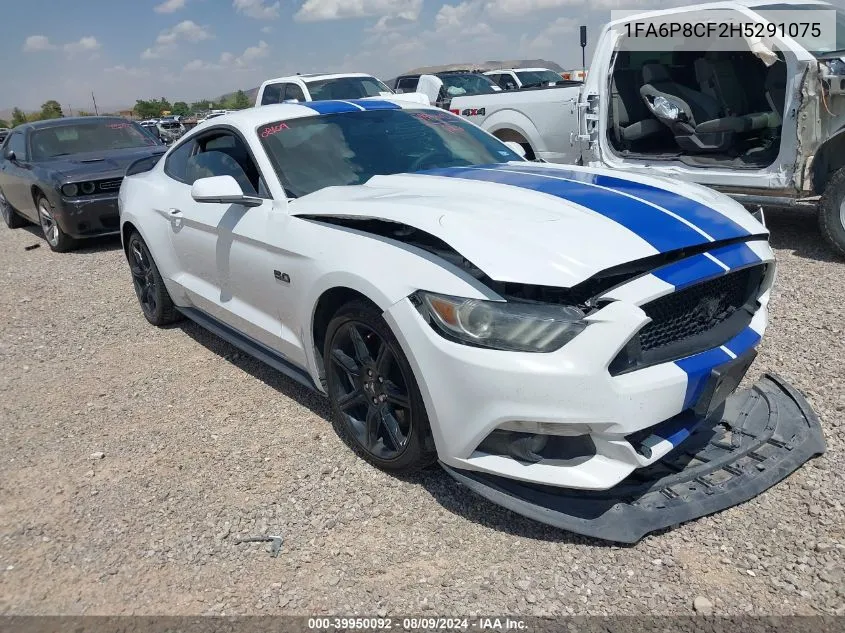 2017 Ford Mustang Gt VIN: 1FA6P8CF2H5291075 Lot: 39950092