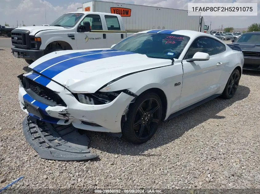 2017 Ford Mustang Gt VIN: 1FA6P8CF2H5291075 Lot: 39950092